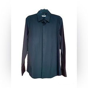 Black dress shirt for men